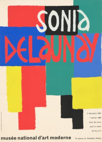 Affiche de l’exposition de l’artiste au Musée National d’Art Moderne…