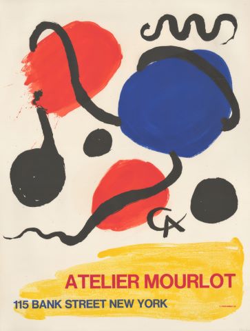 Affiche d’une exposition “Atelier Mourlot” à New York