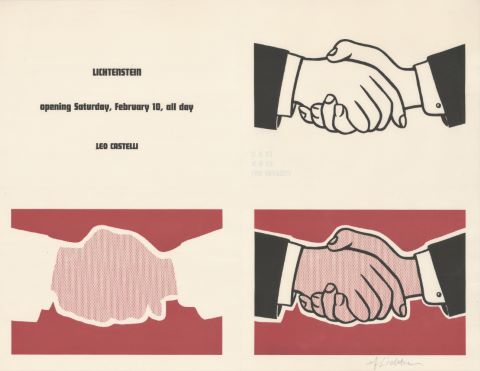 Roy Lichtenstein (1923-1997) Castelli Handshake...