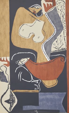 Femme à la main levée