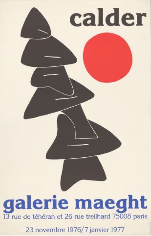 Affiche d’exposition à la Galerie Maeght