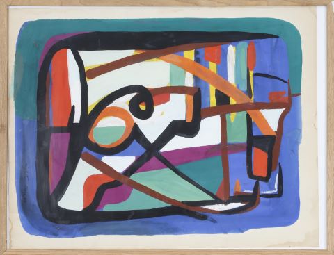 Renato Righetti (1916-1982) Composition abstraite