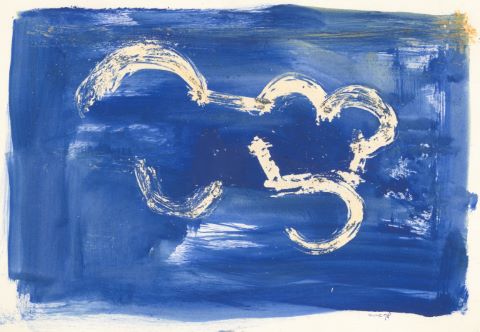 Compositions sur fond bleu [2 œuvres]