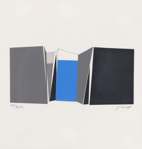 Jean Baier (1932-1999) Composition géométrique