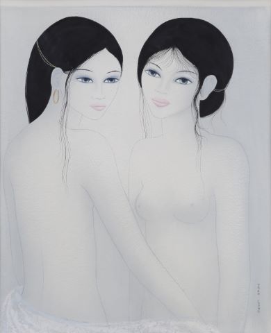 Mara Tran-Long (né en 1935) Deux femmes