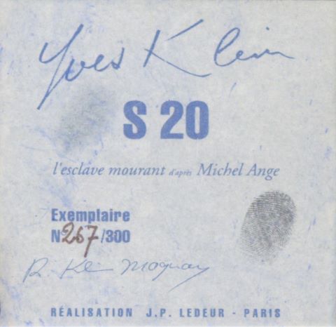 Yves Klein (1928-1962)