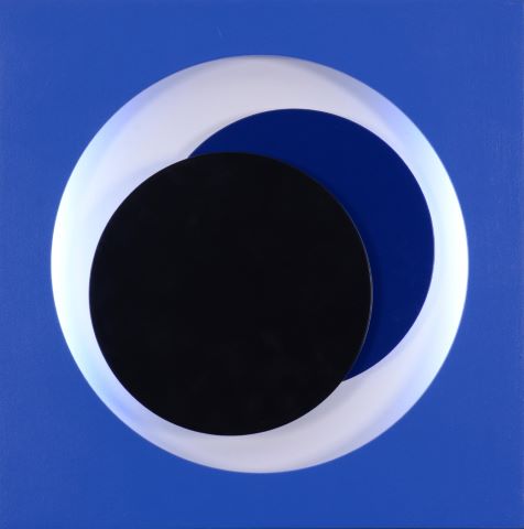 Relief cercles bleu