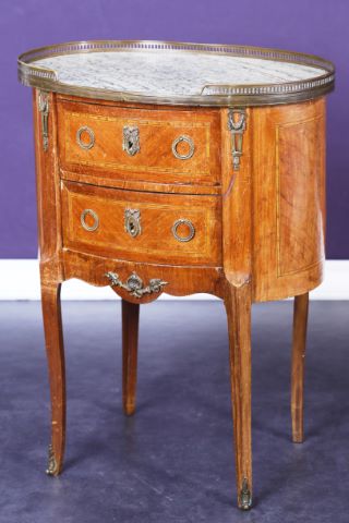 Chevet commode ovale