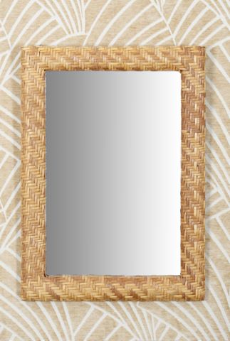 2 miroirs en rotin