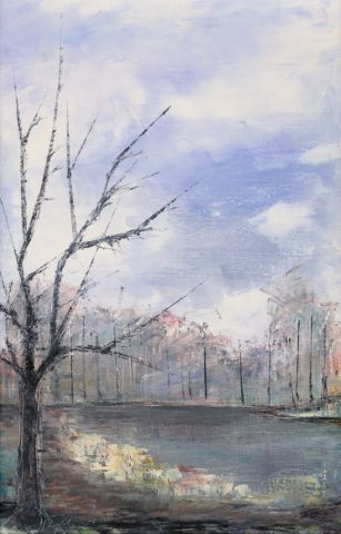 École du XXe siècle 2 paysages lacustres