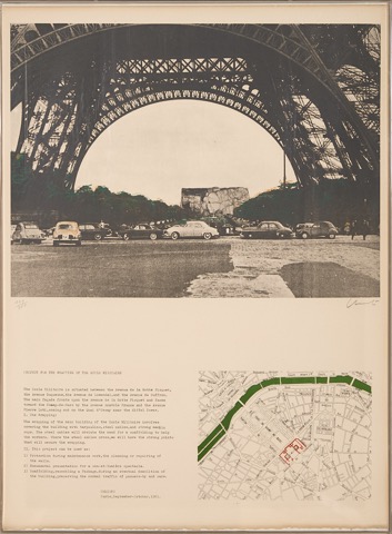 Project for the wrapping of the Ecole Militaire, Paris