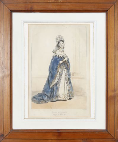 5 gravures de mode anciennes