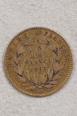 Pièce 10 francs Napoléon III or