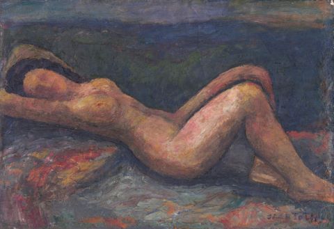 Nu de femme allongée