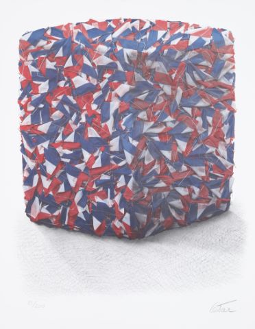 Compression de drapeaux français en commémoration du 200e anniversaire de…