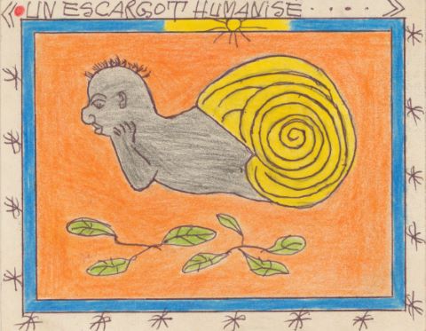 Un escargot humanisé