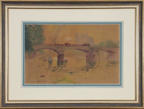 Le Pont de l’archevêché et Notre-Dame de Paris