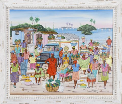 Denis Rousseau (né en 1962) Marché Trois-Ilets