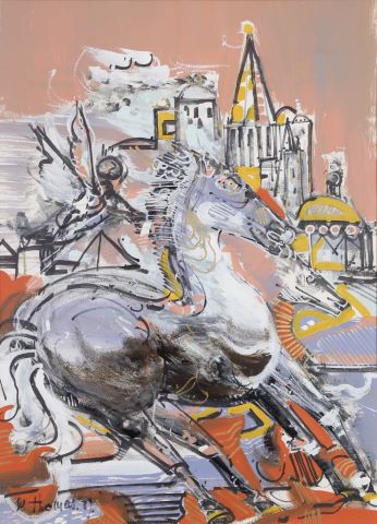 Jean-Pierre Thomas (né en 1943) Chevaux