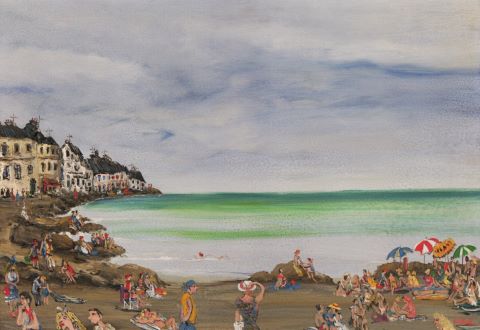 Jean-Pierre Lagrue (né en 1939) Plage