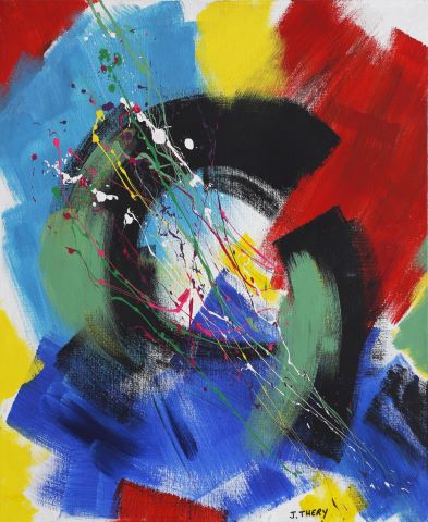 John Thery (né en 1955) Composition abstraite