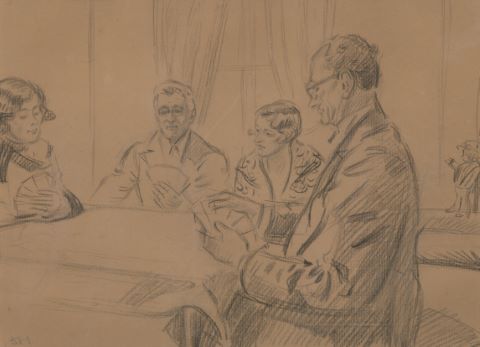 Tony Minartz (1873-1944) Les Joueurs de cartes