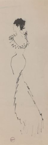 Tom Keogh (1921-1980) Étude de robe, de dos