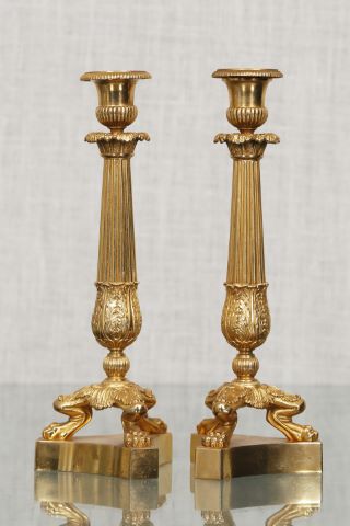 Paire de bougeoirs