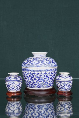 Chine 3 pots couverts
