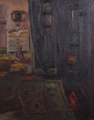 École du XXe siècle Enfant jouant