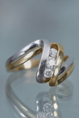Bague double ruban