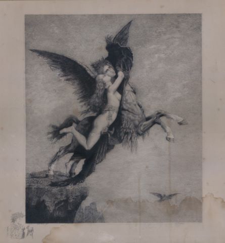 D’après Gustave Moreau La Chimère