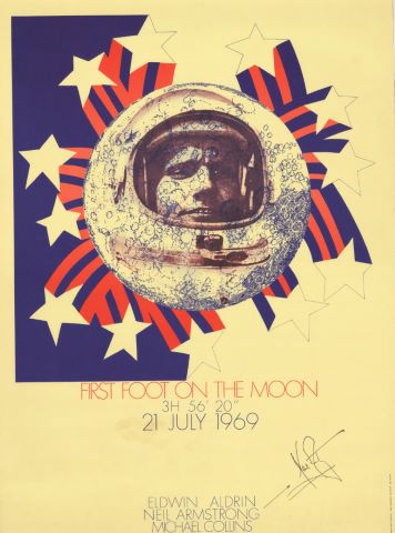 First foot on the moon 3h 56’ 20’’ 21 july…