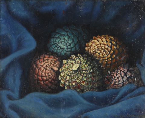 Fred Zeller (1912-2003) Nature morte aux pommes...