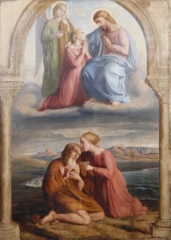 Louis Janmot (1814-1892) Scène religieuse,...