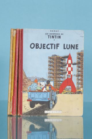 Tintin - 4 albums en édition originale et réédition