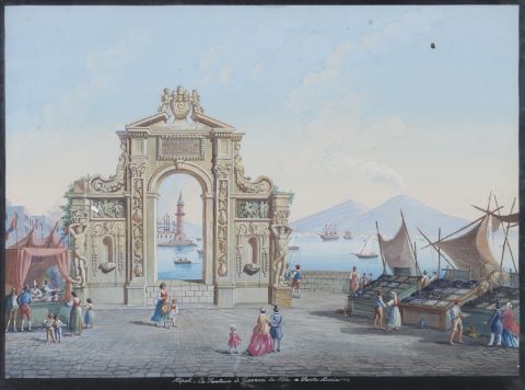 Fontana di Giovanni da Nola e Santa Lucia