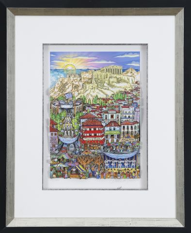 Charles Fazzino (né en 1955) Athènes