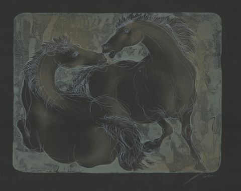 Hans Erni (1909-2015) Les Chevaux