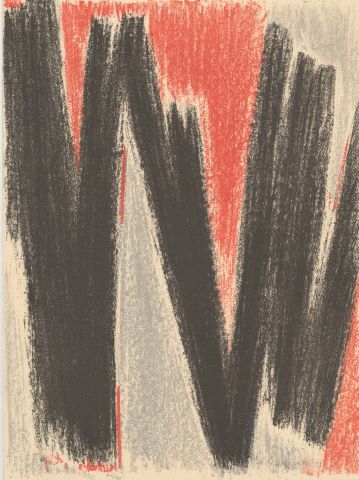 Composition rouge et noire