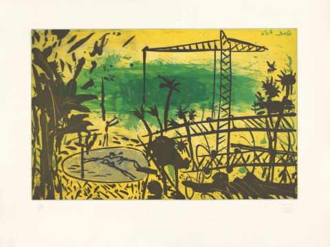 Louis Cane (né en 1943) Paysage gris et paysage...