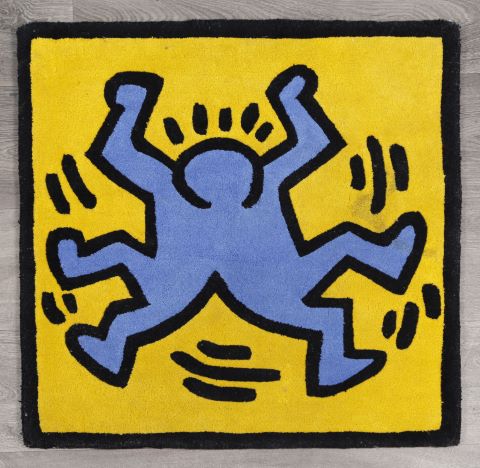 Keith Haring (1958-1990) d’après Tapis Twins