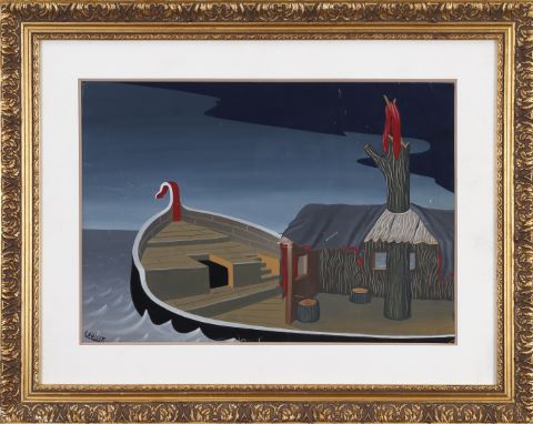 Félix Labisse (1905-1982) Noé, projet de décor...