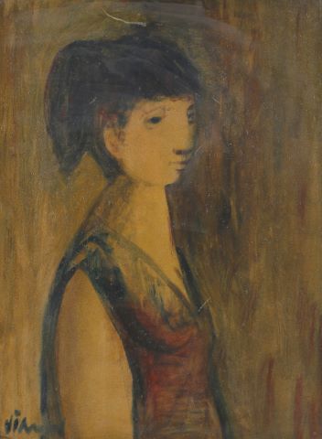 Femme de profil