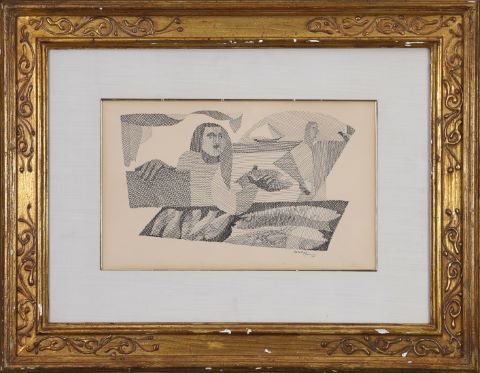 Femme aux poissons
