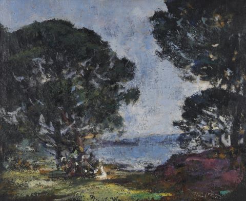 Paul Chavarel (1877-1961) Bord de mer...