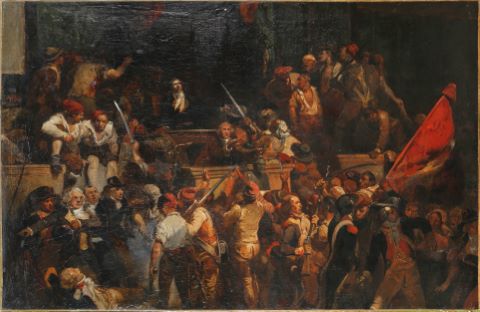 Scène d’émeute révolutionnaire