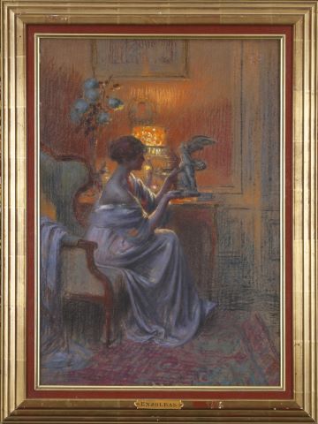 Delphin Enjolras (1857-1945) Femme tenant...
