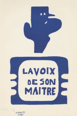 Mai 68 Affiche La Voix de son maître