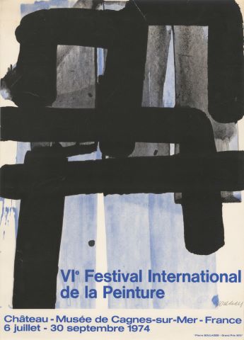 Affiche du VIe Festival International de la Peinture 1974